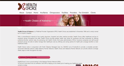 Desktop Screenshot of healthchoiceofalabama.com