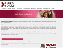 Tablet Screenshot of healthchoiceofalabama.com